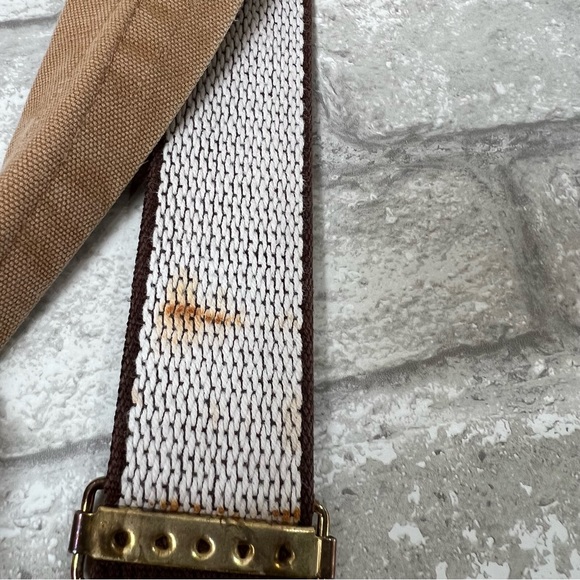 Vintage Carhartt Men's 48 Duck Canvas Bib Suspender Overalls Tan Carpenter Pants - Picture 13 of 14